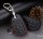 Leder Schlüssel Cover passend für Hyundai Schlüssel D3 braun
