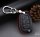 Cover Guscio / Copri-chiave Pelle compatibile con Hyundai D7 nero/rosso