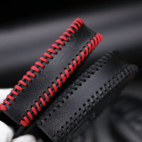 Cuero funda para llave de Nissan N6 negro/rojo