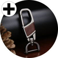 Leder Schlüssel Cover passend für Nissan Schlüssel N7 braun