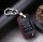 Leder Schlüssel Cover passend für Nissan Schlüssel N8 braun