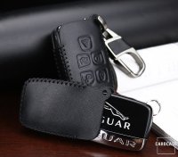 Coque de protection en cuir pour voiture Land Rover, Jaguar clé télécommande LR2 brun