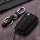 Leder Hartschalen Cover passend für Volkswagen, Audi, Skoda, Seat Schlüssel schwarz LEK48-V3-1