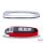 Aluminum, Alcantara/leather key fob cover case fit for Audi AX4 remote key chrome/red