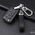 Cover Guscio / Copri-chiave Pelle compatibile con Volkswagen, Audi, Skoda, Seat V3, V3X nero/nero