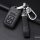 Cover Guscio / Copri-chiave Pelle compatibile con Honda H11 nero/nero
