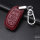 KROKO Leder Schlüssel Cover passend für Hyundai Schlüssel weinrot LEK44-D1
