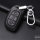 Cuero funda para llave de Hyundai D2 negro/negro