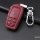 KROKO Leder Schlüssel Cover passend für Toyota Schlüssel weinrot LEK44-T3