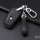 Leather key fob cover case fit for BMW B4 remote key black/black