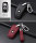 Leather key fob cover case fit for BMW B4 remote key black/black