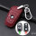 KROKO Leder Schlüssel Cover passend für BMW Schlüssel weinrot LEK44-B4