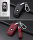 KROKO Leder Schlüssel Cover passend für BMW Schlüssel weinrot LEK44-B4