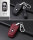 KROKO Leder Schlüssel Cover passend für BMW Schlüssel schwarz/schwarz LEK44-B5