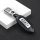 Aluminum key fob cover case fit for Nissan N5, N6, N7, N8, N9 remote key silver