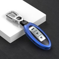 Aluminum key fob cover case fit for Nissan N5, N6, N7, N8, N9 remote key gold