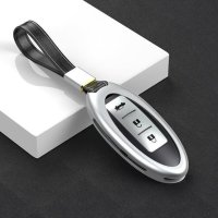 Aluminum key fob cover case fit for Nissan N5, N6, N7, N8, N9 remote key gold