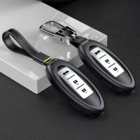 Aluminum key fob cover case fit for Nissan N5, N6, N7, N8, N9 remote key gold