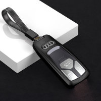 Aluminio funda para llave de Audi AX6 negro