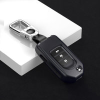 Aluminum key fob cover case fit for Honda H9, H10 remote key silver