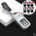 Aluminum key fob cover case fit for Honda H11, H12, H13, H14, H15, H16 remote key   silver