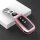 Aluminum key fob cover case fit for Toyota T3, T4 remote key rose