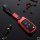 Aluminum key fob cover case fit for Opel OP6, OP7, OP8, OP5 remote key red