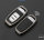 Coque de protection en Aluminium pour voiture Audi clé télécommande AX4 argent