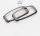 Aluminum key fob cover case fit for Audi AX4 remote key silver