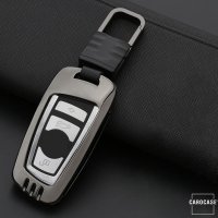 Cover Guscio / Copri-chiave Alluminio compatibile con BMW B4, B5 argento