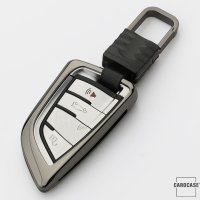 Coque de protection en Aluminium pour voiture BMW clé télécommande B6, B7 argent