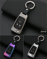 Aluminum key fob cover case fit for Opel OP6, OP7, OP8, OP5 remote key anthracite