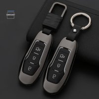 Aluminum key fob cover case fit for Ford F3 remote key rainbow