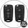 Aluminum key fob cover case fit for Hyundai D5, D5X remote key silver