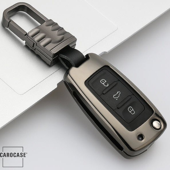 Key case cover FOB (HEK13) for Volkswagen, Skoda, Seat keys - anthracite