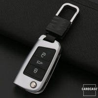 Alu Hartschalen Schlüssel Cover passend für Volkswagen, Skoda, Seat Autoschlüssel mehrfarbig HEK13-V8-55