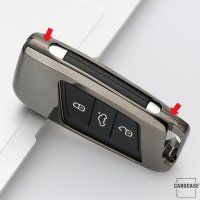 Coque de protection en Aluminium pour voiture Volkswagen, Skoda, Seat clé télécommande V8X, V8 rainbow