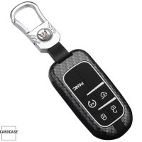 Nachleuchtende Schlüssel Cover passend für Jeep, Fiat Autoschlüssel blau HEK20-J7-4