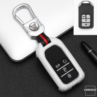 Aluminum key fob cover case fit for Honda H13 remote key blue
