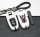 Aluminum key fob cover case fit for Audi AX4 remote key black