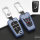 Aluminum key fob cover case fit for Toyota, Citroen, Peugeot T1 remote key blue