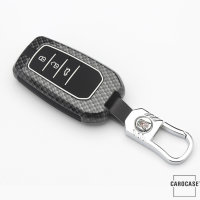 Aluminum key fob cover case fit for Toyota T3 remote key black