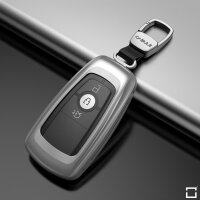 Custodia morbida in TPU per chiavi auto Audi / Seat / Skoda / VW (tipo F8) in argento | Carocase Premium