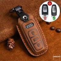 Cover Guscio / Copri-chiave Pelle compatibile con Audi AX7 marrone