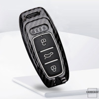 Hartschalen Etui Cover passend für Audi Schlüssel schwarz/rot HEK46-AX7-11