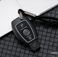 Aluminio funda para llave de Mercedes-Benz M6 negro/rojo