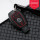 Hartschalen Etui Cover passend für Mercedes-Benz Schlüssel rot/carbon-look HEK46-M7-98