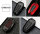 Cover Guscio / Copri-chiave Alluminio compatibile con Opel, Citroen, Peugeot P2 nero/rosso