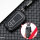 Aluminum key fob cover case fit for Toyota T3 remote key black/carbon-look