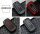 Aluminum key fob cover case fit for Toyota T6 remote key black/red